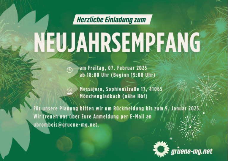 Neujahrsempfang BÜNDNIS 90/DIE GRÜNEN
