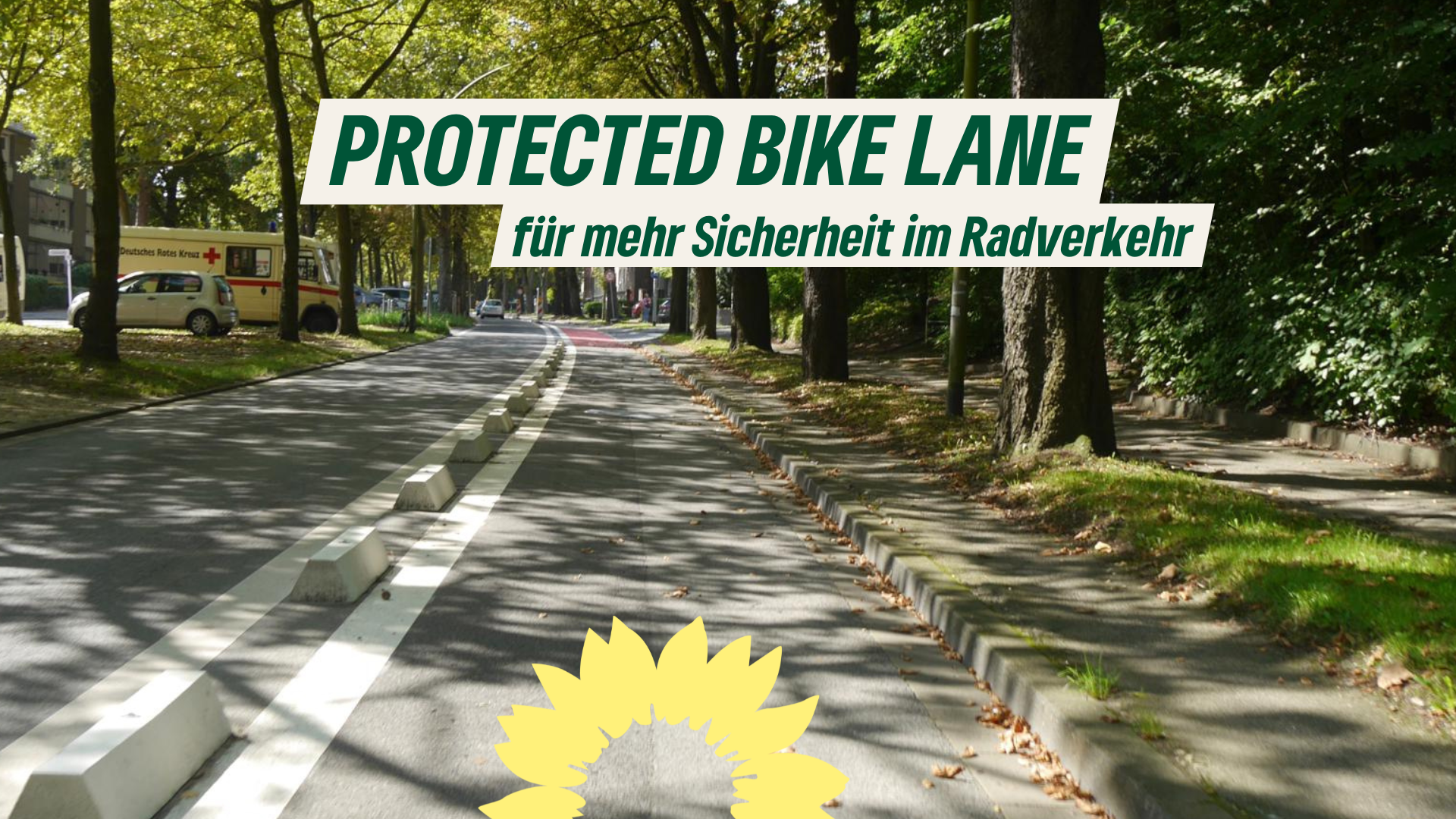 Protected Bike Lane Mönchengladbach - BÜNDNIS 90/DIE GRÜNEN