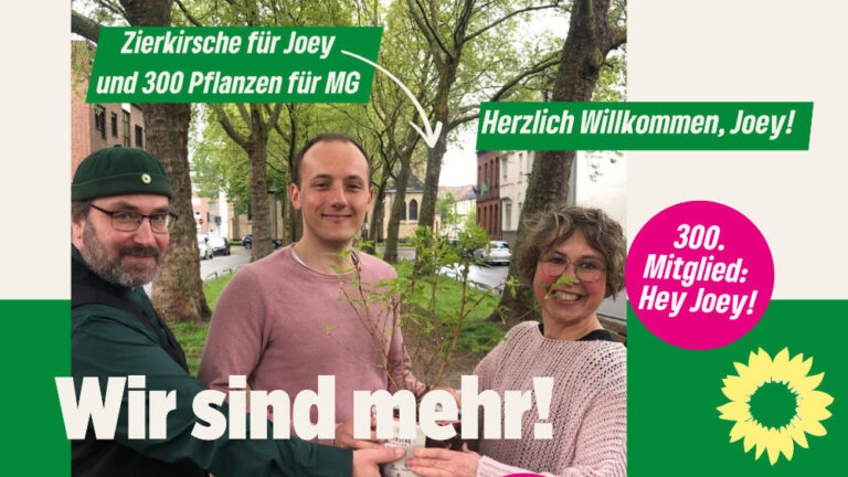 300 Mitglieder bei den GRÜNEN MG