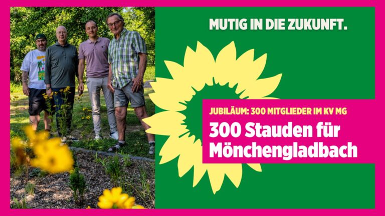 GRÜNE schenken der Stadt 300 Stauden